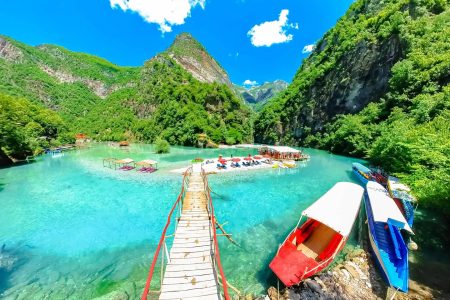 From Tirana/Golem/Durres: Komani Lake and Shala River Tour